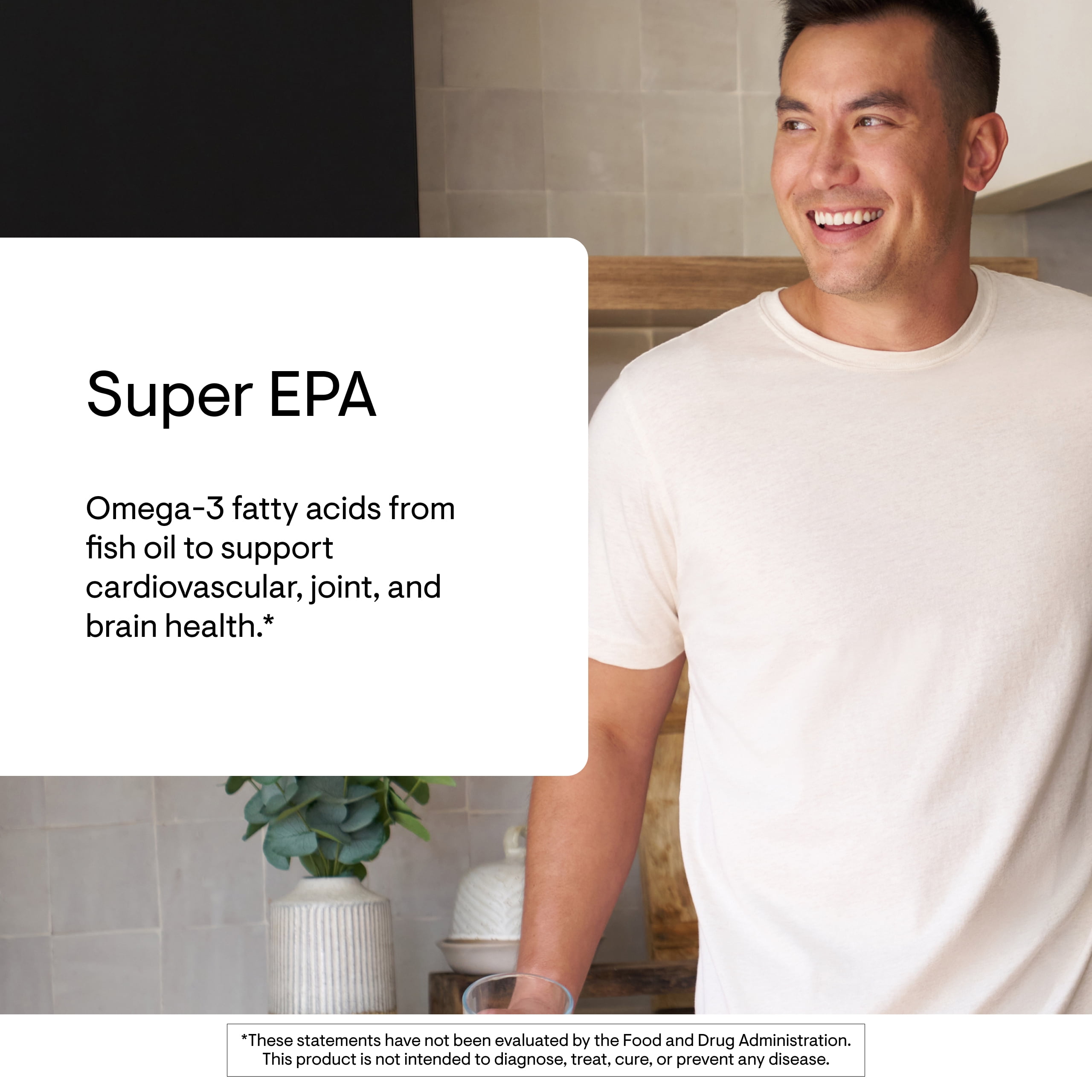 THORNE - Super EPA - Omega-3 Fatty Acids EPA 425mg & DHA 270mg Supplement - Support Brain, Cardiovascular, Joints & Skin* - Gluten, Dairy & Soy-Free - 90 Gelcaps