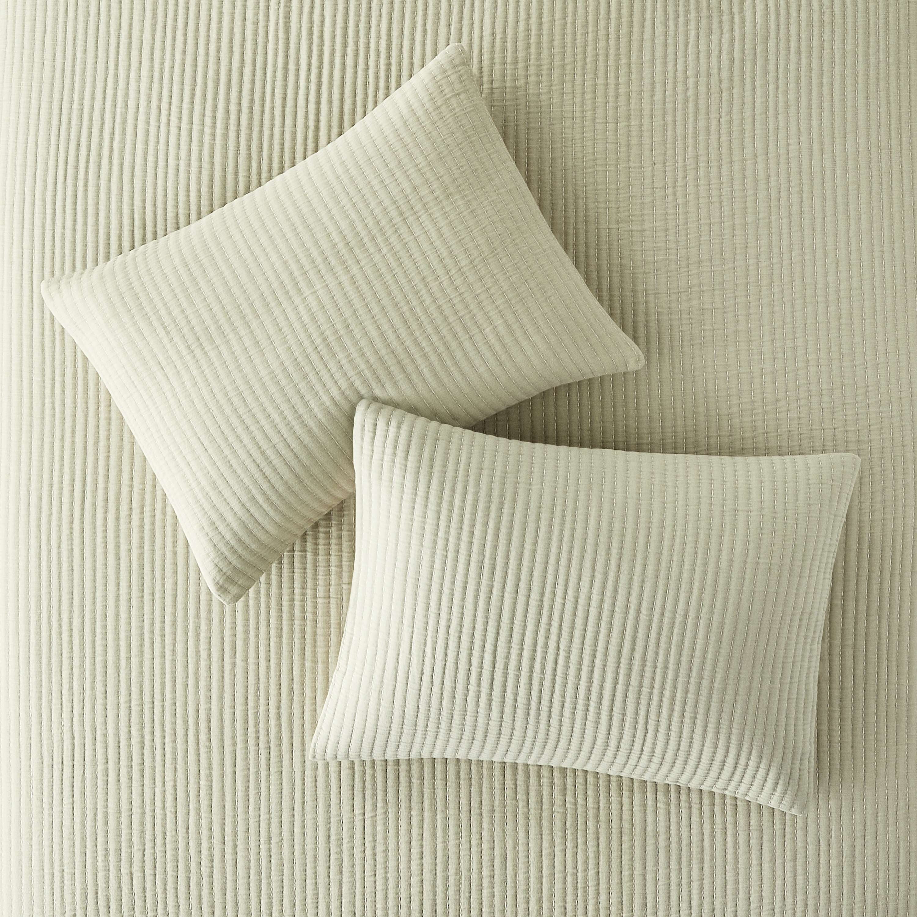 Mainstays 100% Cotton Matelasse Quilt Bedding Denier Filled Jacquard Quilts, Full/Queen - Reversible, Breathable