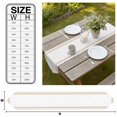 thumbnail image 3 of Modern Minimalist Art Table Runner Linen Burlap Table Runner 120 Inches Long Simple Stripes Grid Pattern Tan Dresser Scarves for Kitchen Island Coffee Dining Room Party Wedding Holiday Decor 13"x120", 3 of 8