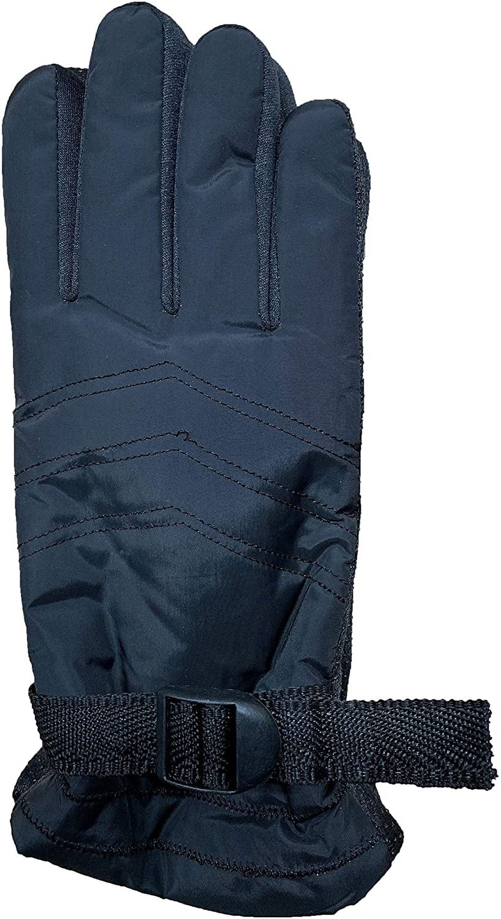 Yacht & Smith Winter Ski Gloves Fleece Lined Adjustable Strap Water Resistant Men Woman Kids