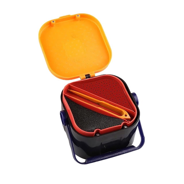 Sonducket Gran capacidad, doble espacio de almacenamiento, caja de cebo, contenedor de gusano transpirable, contenedor de cebo de pesca Pescar Sonducket OD007533-00