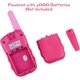 thumbnail image 3 of lote De 2 Jouets Talkie-walkie Roses Pour Les Enfants De 3 12 Ans, Radio Bidirectionnelle Pour Enfants, 8 Canaux, Porte De 3 Km, Parfait Pour L'av, 3 of 5