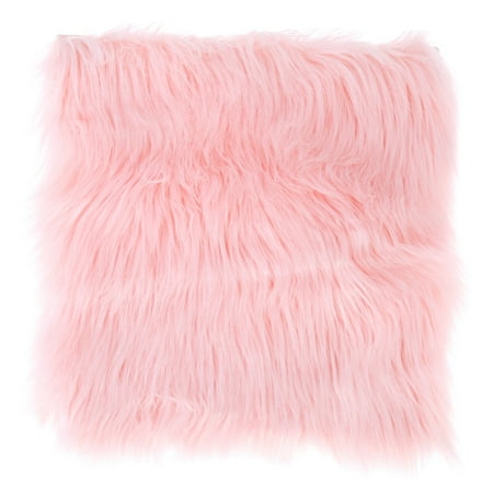 Couch With Long Seat KABOER Faux Fur Sheepskin Rug 5-6cm Synthetic Long Hair Fur Square Rug Chair Cover Seat Pad Washable Area Rugs Sofa Mat ()