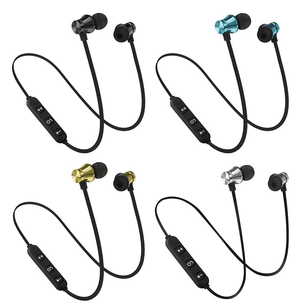 Bluetooth 4.2 Stereo Earphone Headset Wireless Magnetic In-Ear Earbud Headphone 