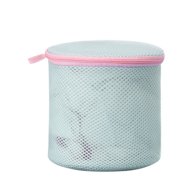 DJN Clearance Home Textile Storage Sandwich Mesh Thickened Bra Bag Machine Washable Anti-deformation Laundry Bag Polyester Blue One Size