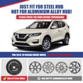 thumbnail image 3 of 4Pcs/Set 17" Hubcaps Wheel Rims Cover Fit for 2014-2020 Nissan Rogue Compatible with Steel Wheels Snap on Installation ABS+PC Material(17-inch,Lacquer), 3 of 10