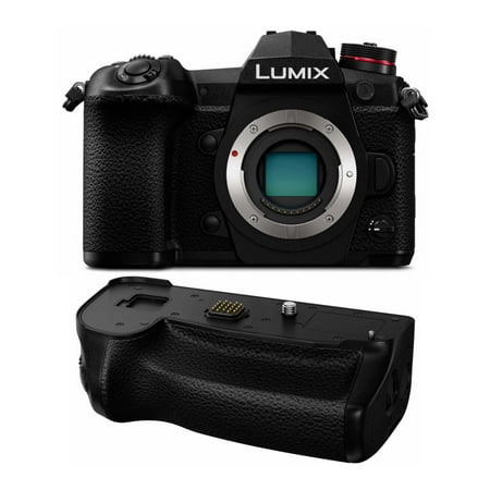 Image of Panasonic LUMIX DC-G9 Mirrorless Camera with G9 Vertical Battery Grip Bundle