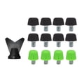 thumbnail image 1 of 12x zapatillas de fútbol spikes bota de fútbol tacos es livianos hombres, pernos de botas de fútbol anti -slip para zapatillas deportivas Verde 11 mm negro 8 mm, 1 of 8