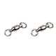 thumbnail image 3 of Eigraketly 30 piezas de conectores giratorios de pesca de cobre, rodamiento de bolas reutilizable portátil, herramientas de captura de peces para como se muestra fünf 2piezas, 3 of 6
