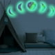 thumbnail image 5 of Pegatinas de pared luminosas, 5 unidades/juego de pegatinas de pared brillantes, pegatinas de luna, máxima comodidad, 5 of 8