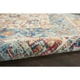 thumbnail image 6 of 7â€™ x 10â€™ Ivory and Light Blue Distressed Area Rug, 6 of 7