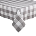 thumbnail image 2 of Design Imports CAMZ11460 52 x 52 in. Grey & White Buffalo Check Tablecloth, 2 of 2