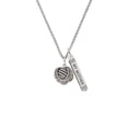 thumbnail image 2 of Delight Jewelry Silvertone Large Rope with Cross Spinner Silvertone Always My Mother Bar Charm Necklace, 23", 2 of 4