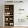 thumbnail image 4 of HOMCOM Garde-Manger de Cuisine Autoportant de 72 Pouces, Armoire Buffet, Naturel, 4 of 10