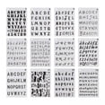thumbnail image 1 of 3x12 Plantillas De Letras Y Números De 5 X 8 Pulgadas Para Cuaderno De Diario De 5 X 8 Pulgadas, 1 of 8