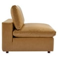thumbnail image 5 of Modway Commix 5-Piece Down Filled Overstuffed Vegan Leather Sectional Sofa in Tan, 5 of 10