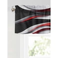 thumbnail image 6 of Valances for Windows Abstract Gradient Stitching Rod Pocket Cafe Window Treatments Valance Curtains for Kitchen Bathroom Laundry Basement Windows 42"x12", 6 of 9