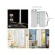 thumbnail image 2 of Juego de 2 cortinas opacas K86 para ventana, 100 % opacas, con ojales superiores, de 213 cm de largo, color turquesa, oscurecimiento total de la habitación., 2 of 6