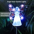 thumbnail image 3 of LED Angel Solar Garden Lights, Waterproof Landscape Stake Lights for Outdoor Pathway, Patio, Yard, Lawn, Grave, and Cemetery, Memorial Sympathy Gift(Pink), 3 of 7