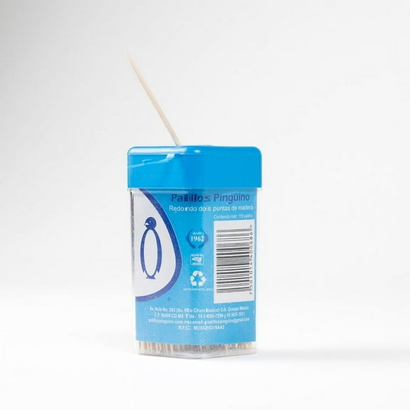 "Double-Pointed Wooden Toothpicks Pack - 10 Cups with 150 Toothpicks Each