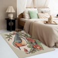 thumbnail image 3 of Birdie Rug, Rose Area Rug 3x5, Animal Carpet, Entryway Rugs Bedroom, Fluffy Machine Washable Non-Slip Low-Pile Non-Shedding Rug for Kitchen, indoor outdoor Entrance rugs Km&-348, 3 of 7