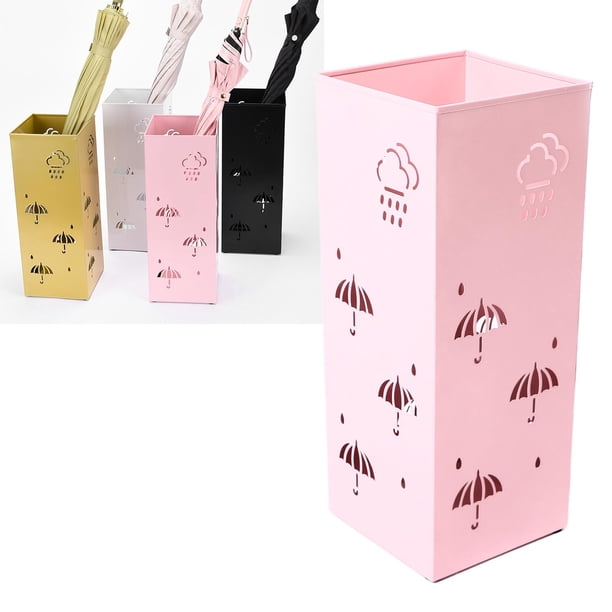 Paragüero de Metal con Diseño Hueco Elegante Organizador de Paraguas a Prueba de Herrumbre para Entrada Oficina y Hogar ANGGREK Otros