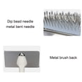 thumbnail image 6 of Soft Pin Flat Slicker Brush for Dogs & Cats, Pet Brush for Short & Long Coats, Coated Tips, Gentle on Skin, Remove Tangles and Mats (L), 6 of 6