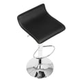 thumbnail image 7 of Ale Contemporary Adjustable Barstool in Black PU Leather - Set of 2, 7 of 7