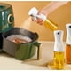 thumbnail image 5 of Dispensador de aceite de cocina, pulverizador de aceite, 220ML, dispensador de aceite de oliva para cocinar, barbacoa, giratorio, hornear (blanco y negro), 2 uds., 5 of 5