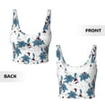 thumbnail image 6 of Rateoe Lilies Flowers Print Womens' Sports Bras Scoop Neck Sports Vest- Padded U Back Seamless High Impact Support, 6 of 7