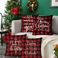 thumbnail image 2 of Christmas Decorative Throw Pillow Covers 18x18" Christmas Pillowcase Winter Holiday Decorations for Sofa Couch Livingroom Bed, 2 of 7