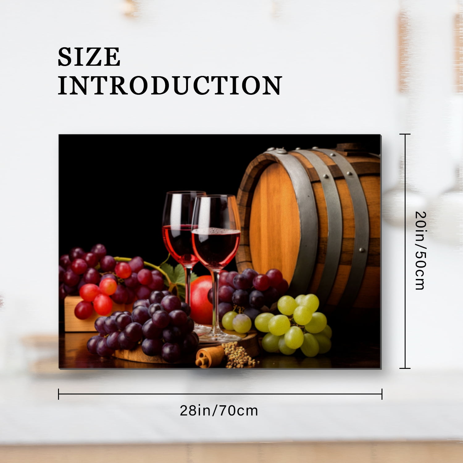 Glass Induction Cooktop Protector Mat, Rustic Wine Print Glass Stove Cover, Heat Resistant Foldable Decoration Pad for Kitchen RV (28×20 Inch)
