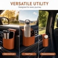 thumbnail image 4 of Neoargh 2 Pack Faux Leather Car Cup Holder Organizer, Drink Cupholder for Back Seat, Car Side Door, Headrest, Extra Automotive Cup Holders for Water Bottles, Tumblers & Coffee Mugs, 4 of 6