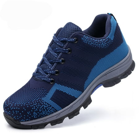 

Tanleewa Work Shoes Safety Steel Toe Lightweight Sneakers for Men and Women Shoe Size 6 Adult Male