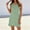 Green, variant on Women's V-Neck Sleeveless T-Shirt Dress Solid Side Slit Loose Summer Casual Maxi Dress