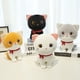 thumbnail image 3 of Muñeco de peluche de gato de dibujos animados, lindo gatito de peluche, juguete de tela, peluche de gato de peluche (blanco), 3 of 5