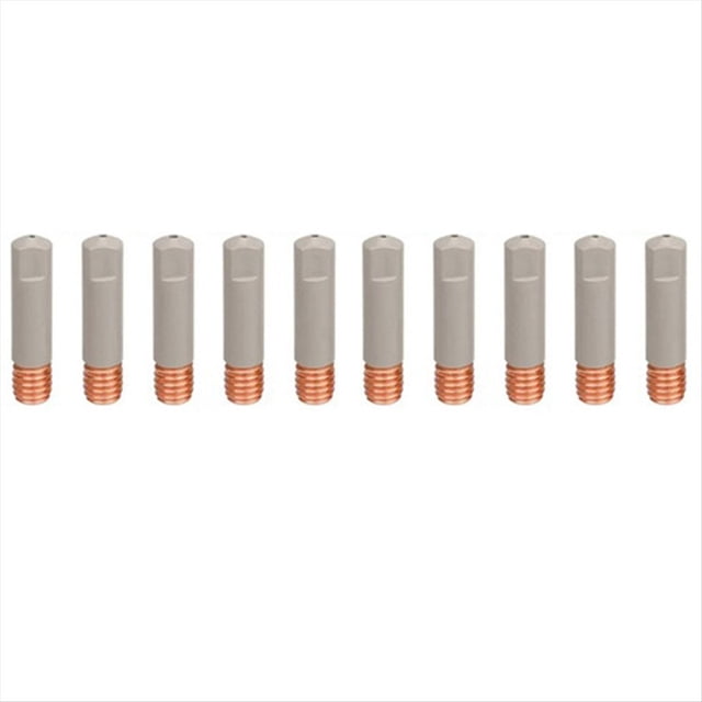 10 Piezas MB15AK Puntas de Boquilla Soldadura Revestimiento Protector M6 Punta para Gas 1,0mm Herramientas MIG