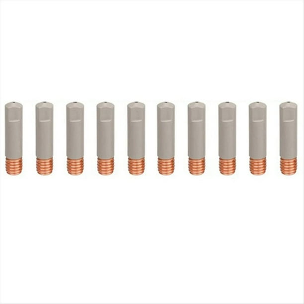 10 Piezas MB15AK Puntas de Boquilla de Soldadura Revestimiento Protector M6 Punta para Boquilla de Gas 1,0mm Piezas de Herramientas de Soldadura MIG