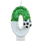 Xiao Hang New 0-9 Number Birthday Candles original two color gradual change Football style birthday cake digital party candle decoration