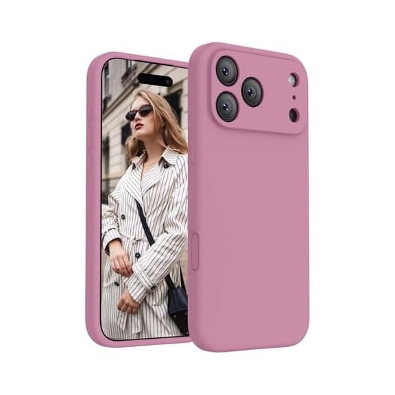 ZHU997 Magnetic for iPhone 17 Pro Max Case, Compatible with MagSafe, [Integrated Silicone Camera Control Button] [Camera Protection] Anti-Scratch Microfiber Lining Phone Case, 6.9", Lilac Purple