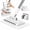 43.3in, variant on Hands-Free Multi-Purpose Flat Mop, Japanese Clip Mop, with Long Handle, One Click Convenient Cloth Changing with Locking Head for Wall Bathroom Toilet Corners Multi-Surface