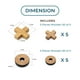 thumbnail image 3 of Juego de mesa de madera Tic Tac Toe BSIRI Tic Tac Toe X-O Pieces, 3 of 9