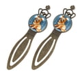 thumbnail image 2 of Pixel dog Vintage Copper Crown-Shaped Bookmarks: Stainless Steel Book Accessories and Marks for Bookworms, 2 of 5