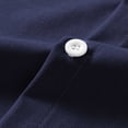 thumbnail image 4 of 100% Cotton Sun Protection Shirts for Men Button Long Sleeve Henley Collar Summer Casual Breathable Outdoor Shirts with Pockets Navy S, 4 of 8