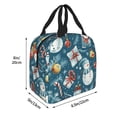 thumbnail image 3 of Lsque Christmas Snowman Gift Pattern Lunch Bag Women/Men Insulated Lunch Box,Small Leakproof Cooler Food Lunch Containers Reusable High Capacity Lunch Tote Bags, 3 of 6