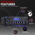 thumbnail image 6 of Pyle PDA63BT Wireless Bluetooth USB/SD/AUX FM Radio Home Audio Receiver, 6 of 8