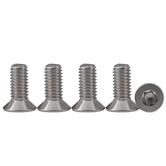 25pcs M4 X 16 Countersunk Head Screws 304 Stainless Steel Torx Screws Machine Screws Standard Drive Fully Threaded Screws