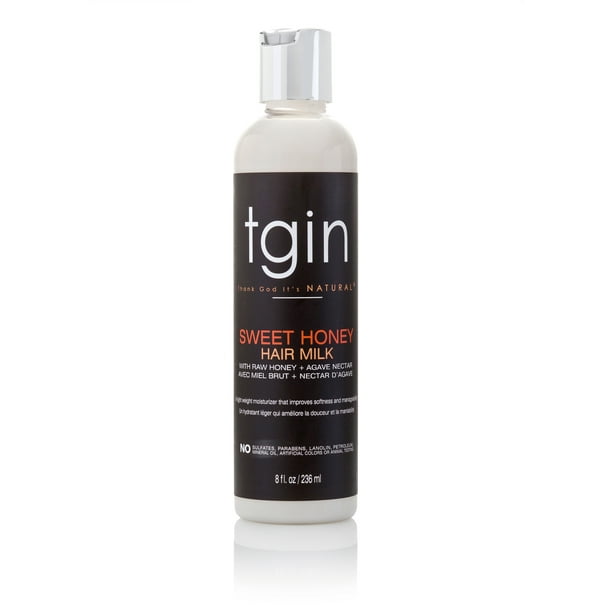 Thank God It's Natural (tgin) Sweet Honey Hair Milk with Honey and Agave  Nectar, 8OZ 