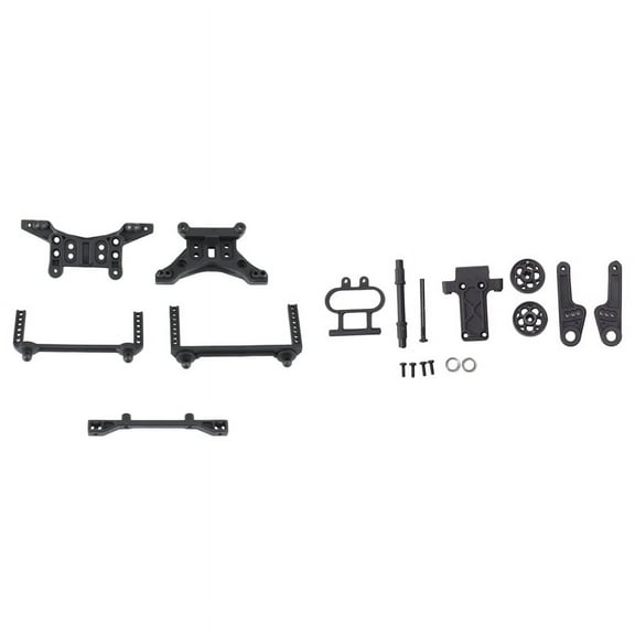 2 Set for HBX 16889 16889A 16890 16890A 1601 RC Car Parts Accessories, Wheelie Bar & Shock Towers Body Posts Set