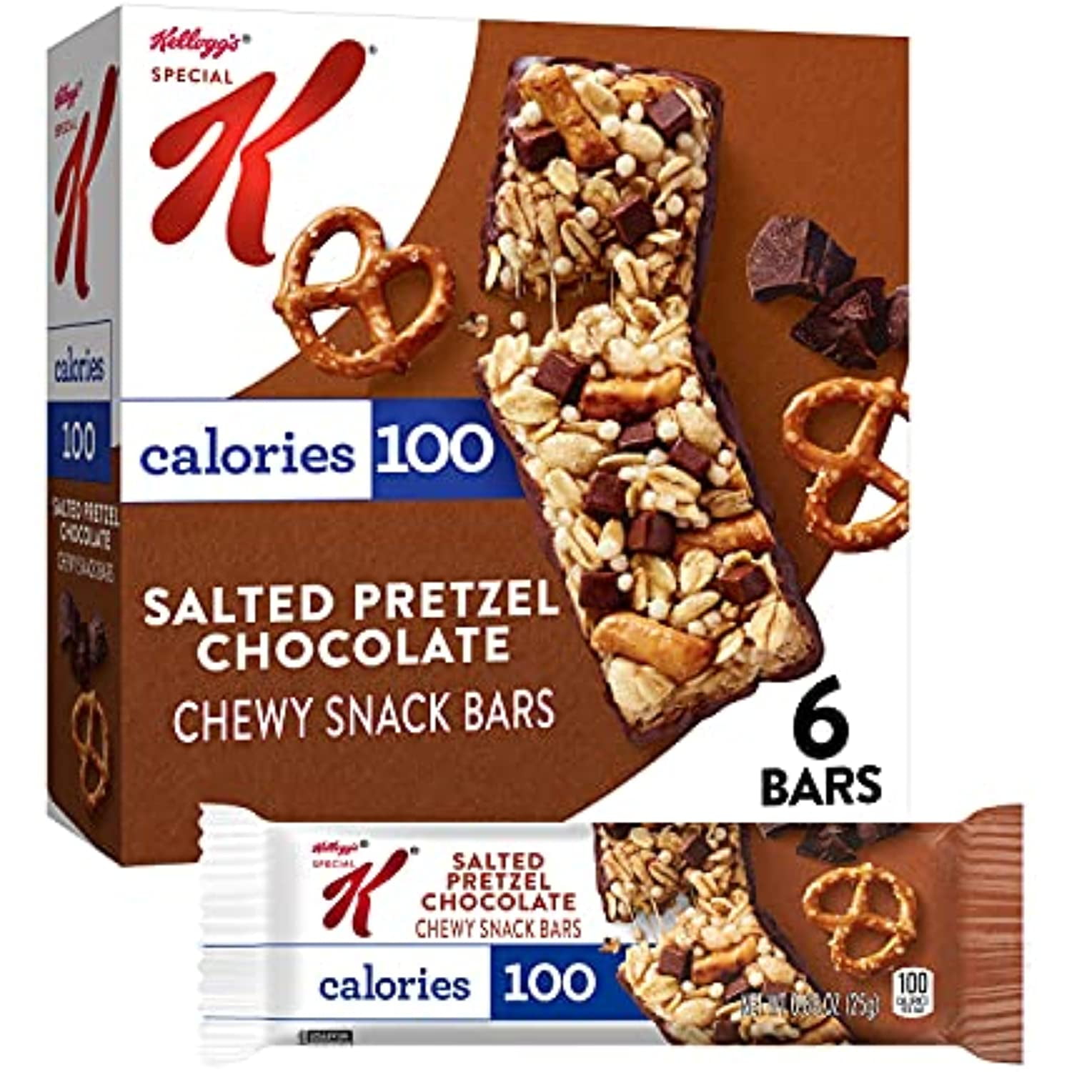 Kelloggs Special K Chewy Snack Bars, 100 Calorie Per Bar, 8G Of Sugar